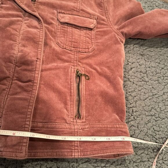 Hollister Dusty Rose Velvet Jacket Stretch Size Large - Picture 8 of 10